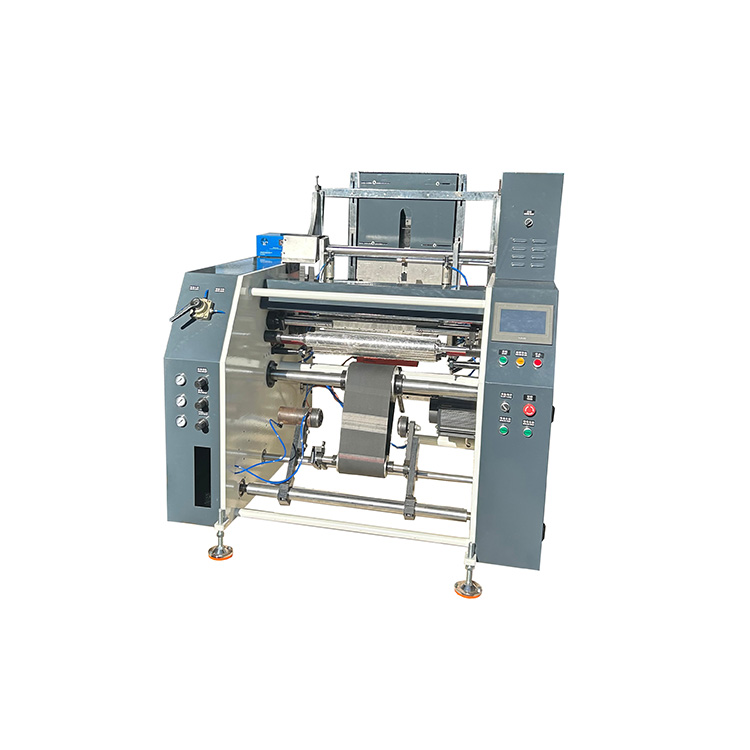 Automatic 5shaft cling film rewinder with curl function