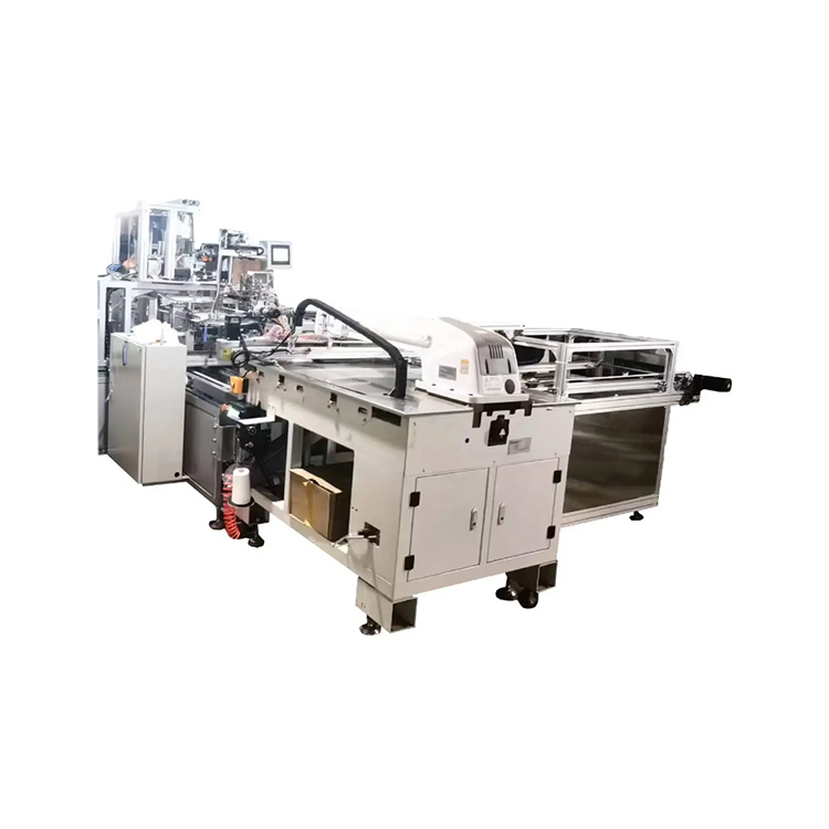Automatic lap sponge folding and sewing production line