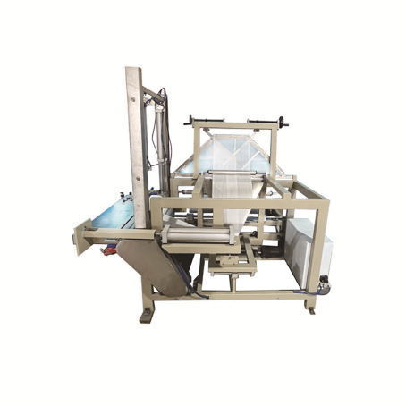 Gauze roll fold and rewinding machine