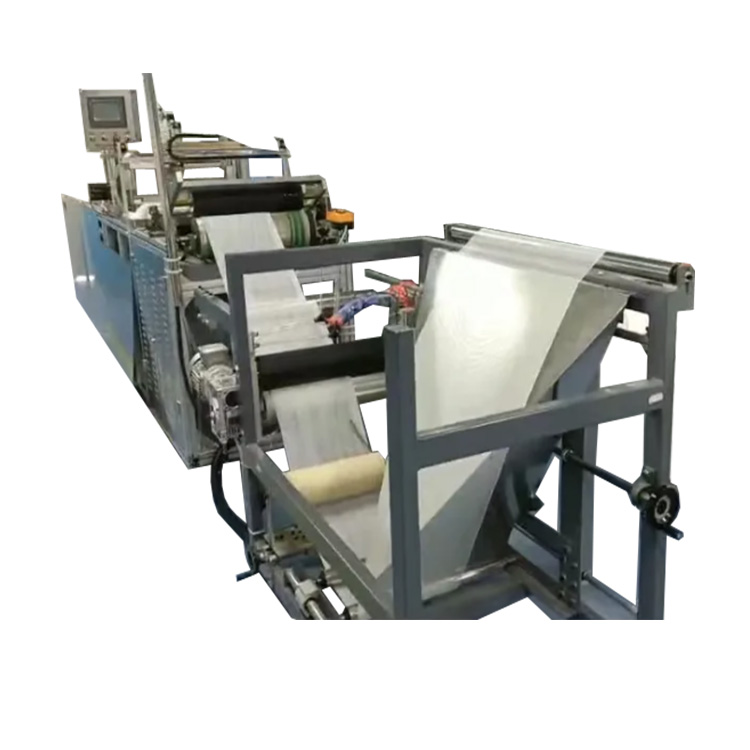 Semi automatic lap sponge folding machine