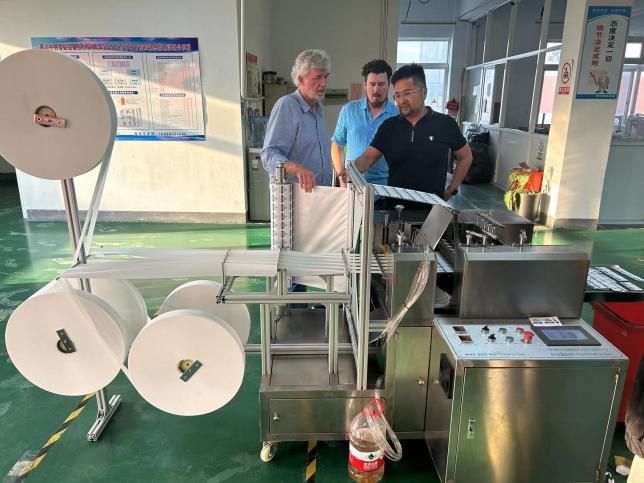 Australian Guests Visiting Our Factory to Visit Alcohol Prep Pad Packaging Equipment