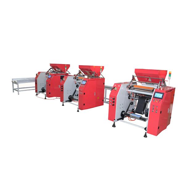 3 Units automatic stretch film rewinder machine production line (L type)