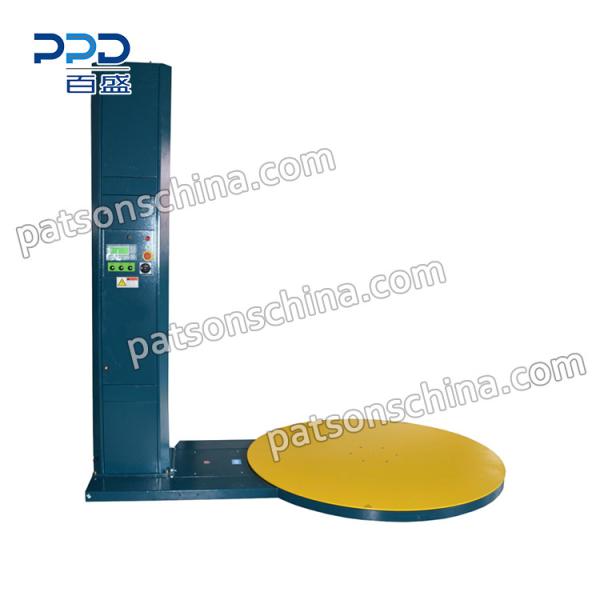 Automatic pallet stretch wrapping machine