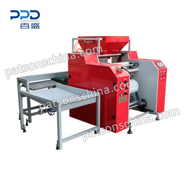 Automatic stretch film rewinder with edge folded function