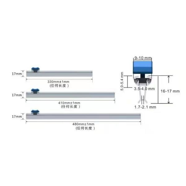 Cling film roll plastic slide cutter