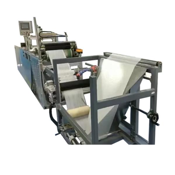 Semi automatic lap sponge folding machine