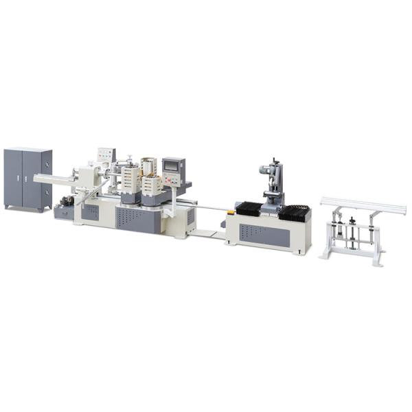 Servo controlled paper tube making machine
