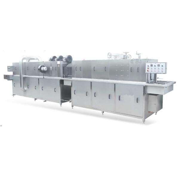 Turnover basket cleaninging machine (water cleaning type)