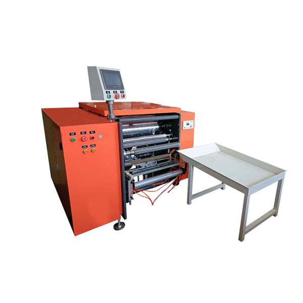 Launches automatic coreless stretch film rewinder